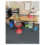 Adjustable table 24 x 48 contents not included