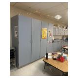 Approximately 24 feet Fall cabinetry, contents,