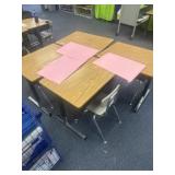 Four desks and chairs