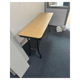 Room two a 5 foot folding table approximately 16