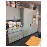 Wall cupboard one 13 x 79 x 29 contents not