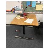 Adjustable table 30 x 36 contents not included