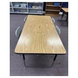 Adjustable table 30 x 64 chairs