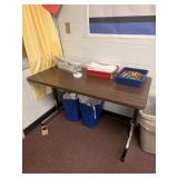 Adjustable table 24 x 48 contents not included