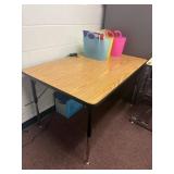 Adjustable desk 30 x 48 contents not included