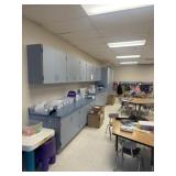 Wall covers and cabinets approximately 24 feet