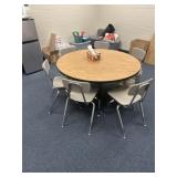 Round table and 12 chairs