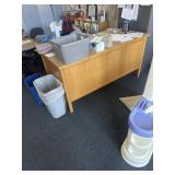 Teachers desk, contents, not included, bring h