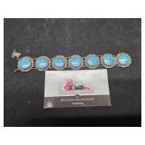 Bracelet Marked Mexico Sterling Possibly Turquoise