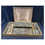 Vintage Jewelry Box and Jewelry
