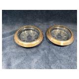 Antique possibly sterling silver coasters