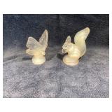 Sabino glass squirrel and butterfly