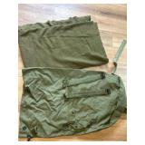 Military Bag and Wool blanket