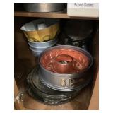 Bunt pans, baking dishes