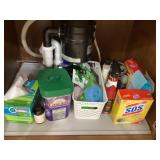 Cleaners, under cabinet items