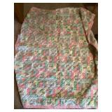 Quilted baby blanket
