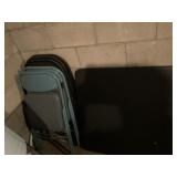 Card table and chairs