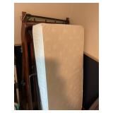 Wood crib and mattress
