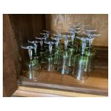 Green stem glassware