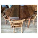 Dining room table and chairs