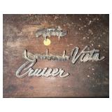 Vintage cruiser and vista car emblems