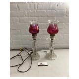 Vintage glass lamps