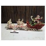 Vintage Plastic Santa Decor