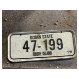 Rhode Island bicycle plate