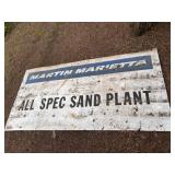 Martin Marietta 4 x 8 Metal Sign