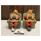 Ceramic Santas