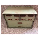 MCM metal bread, sugar, tea countertop box