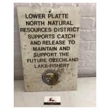 Metal Lake fishery sign