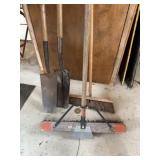Shop brooms and spades