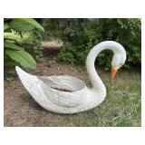 Plastic goose planter