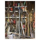 Rakes, shovels, and misc