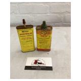 Vintage oil cans