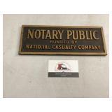 Notary  public sign