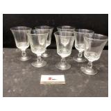 Glass goblets
