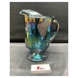 Carnival glass pitcher