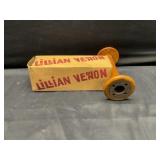 Vintage primitive wooden yarn spool