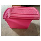 Tote with lid and container