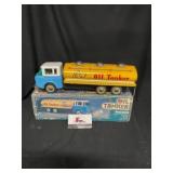 Tin Litho Oil tanker Friction Toy