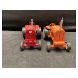 Massey and AC wood tractors