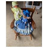 Rocking chair and dolls
