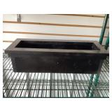 Wood planter box