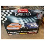 Carrera Evolution checkered flag car track