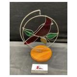 Stained glass Cardinal decor