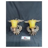 Sexton American Eagle Metal Wall Candle Sconces