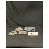 5 Tootsie Toys Metal. Cars