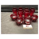 Ruby red glasses